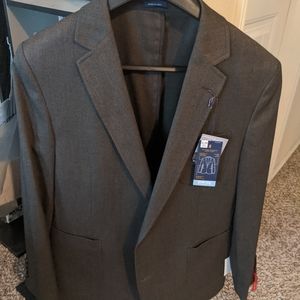 Stafford Brown Suit Jacket Slim - 42R